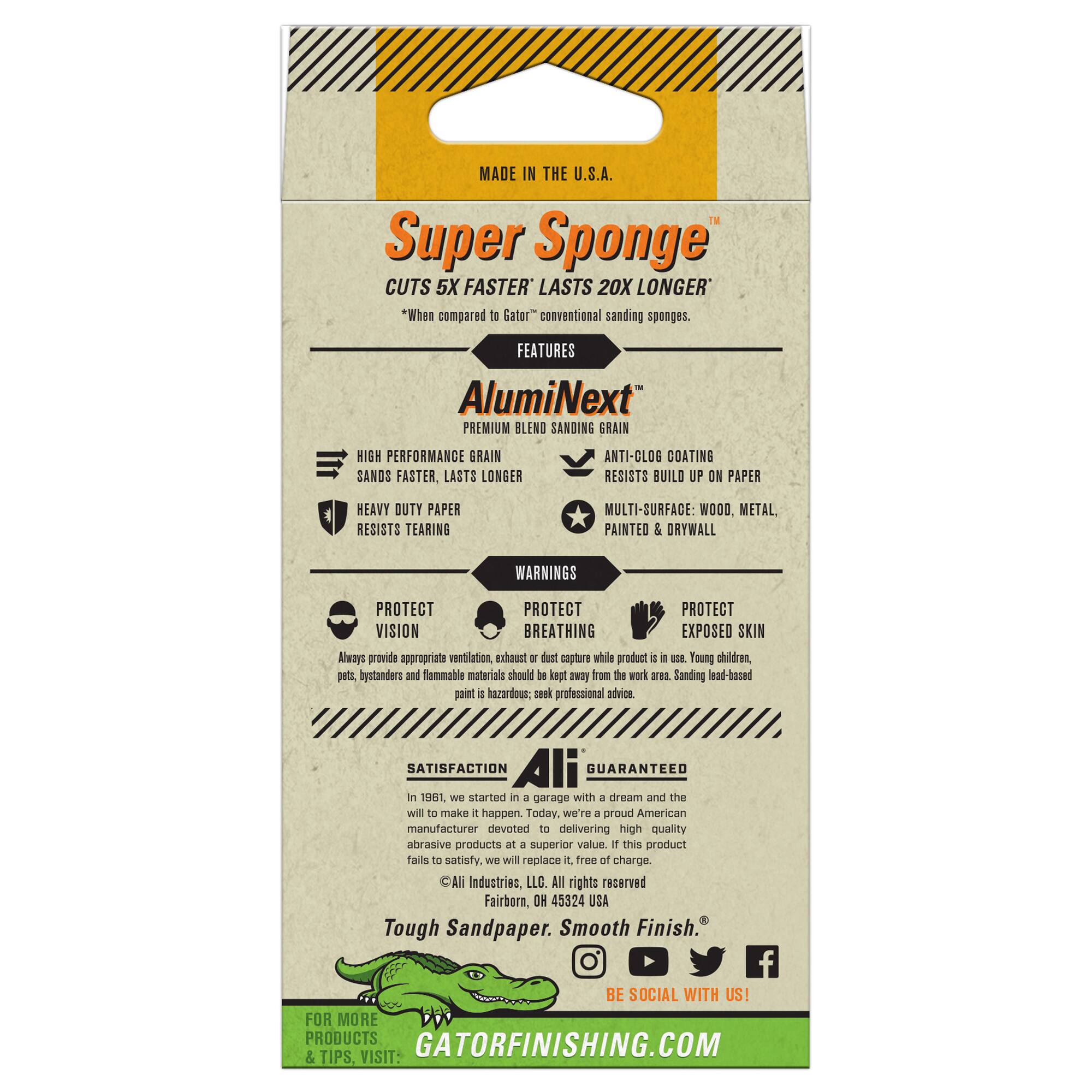 Gator® Super Sponge 3" x 5" Premium Sanding Tool
